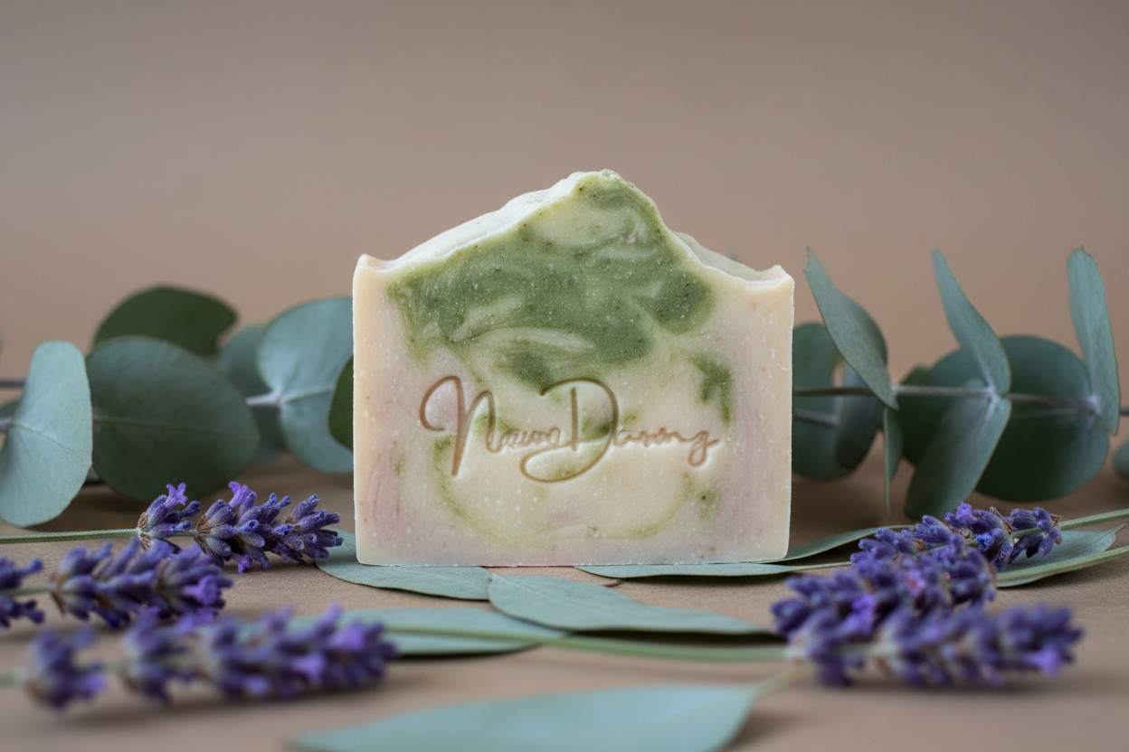 Lavender & Eucalyptus Essential Oil Handcrafted Bar Soap