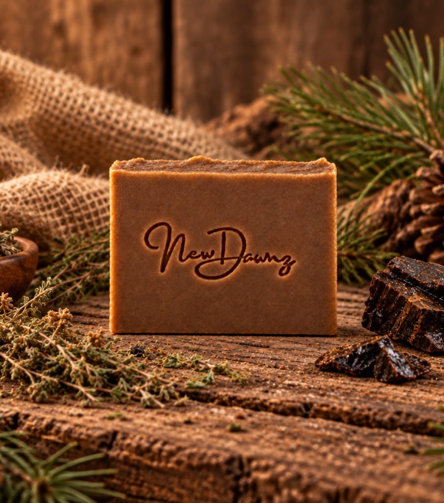 Pine Tar and Grass Fed Beef Tallow Bar Soap