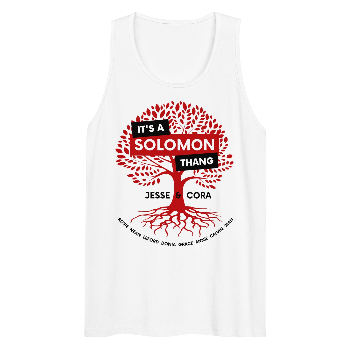 Solomon Family Reunion White Tank Top
