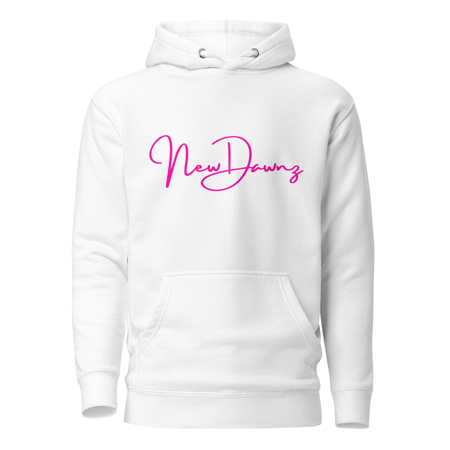New Dawnz High Quality Hoodie with Hot Pink Logo - Four Color Choices