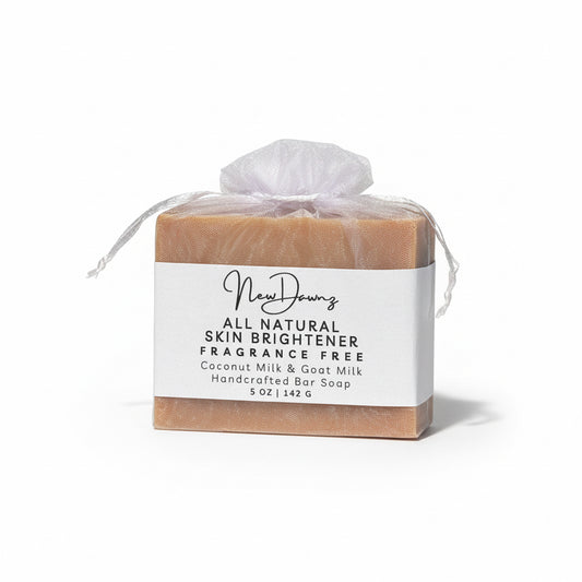 All Natural Skin Brightening Bar Soap with Turmeric & Puréed Carrots For Face & Body For Dark Spot & Hyperpigmentation Fragrance Free