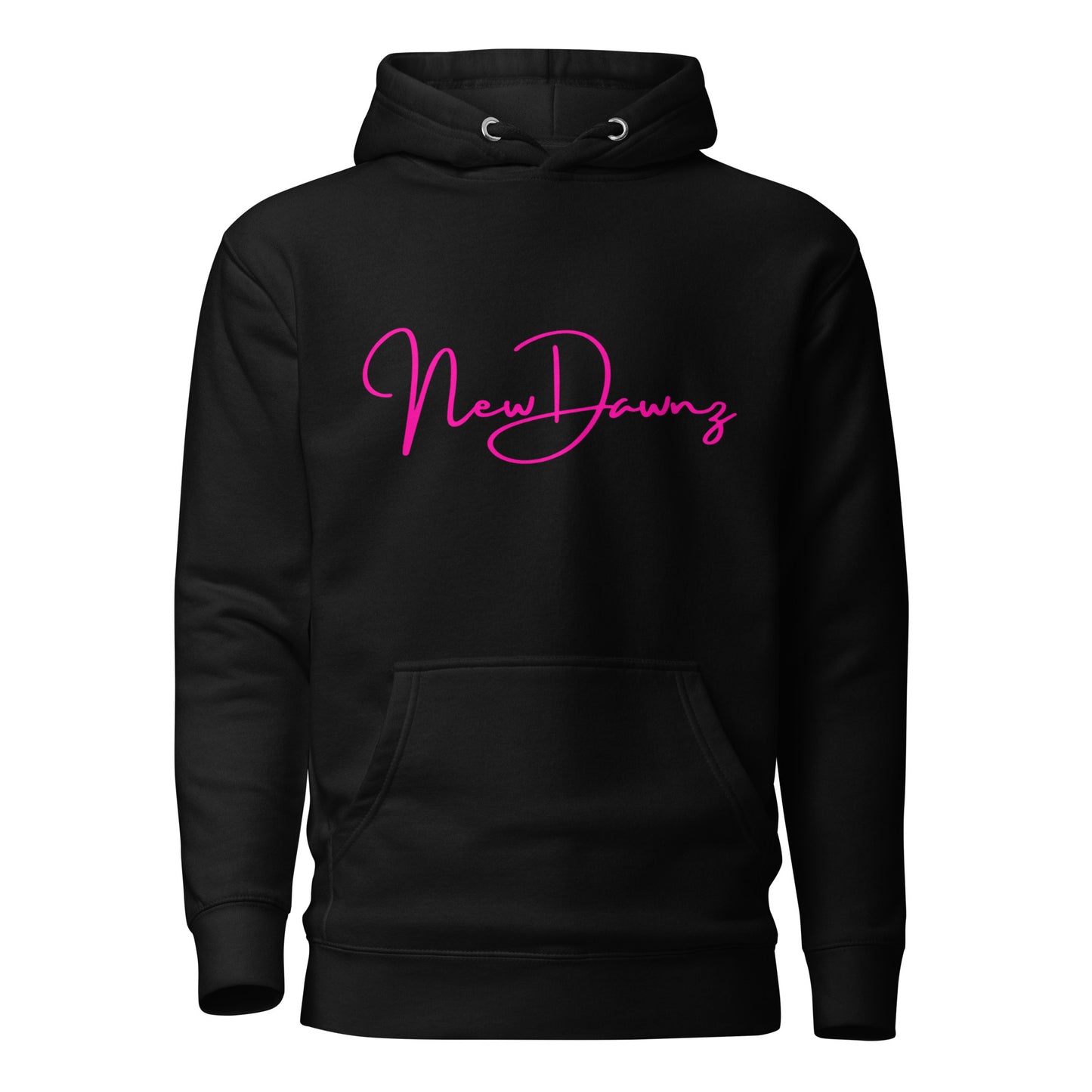 New Dawnz High Quality Hoodie with Hot Pink Logo - Four Color Choices