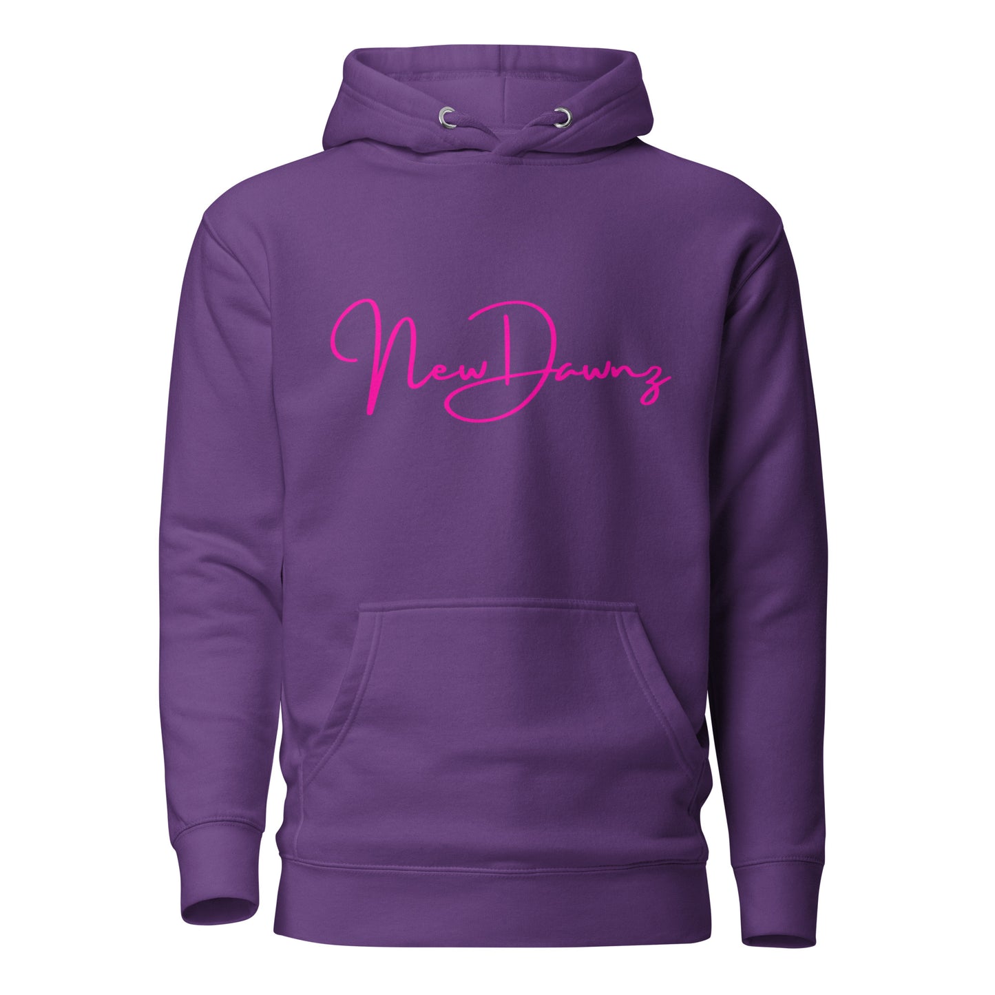 New Dawnz High Quality Hoodie with Hot Pink Logo - Four Color Choices
